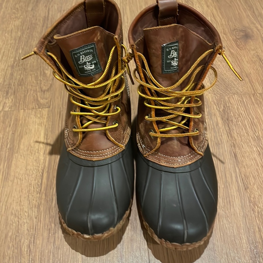 Bass leather waterproof duck boots
